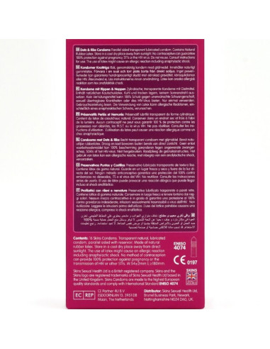 SKINS DOTS RIBS PRESERVATIVOS PREMIUM PACK 16