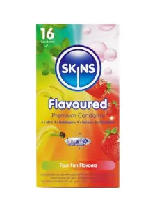 SKINS MULTI SABORES PRESERVATIVOS PREMIUM PACK 16