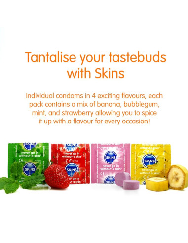 SKINS MULTI SABORES PRESERVATIVOS PREMIUM PACK 16