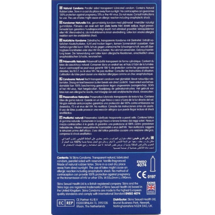 SKINS NATURAL PRESERVATIVOS PREMIUM PACK 16