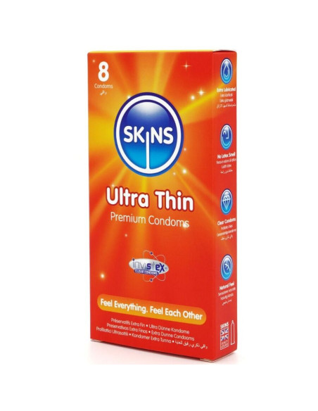SKINS ULTRAFINOS PRESERVATIVOS PREMIUM PACK 8