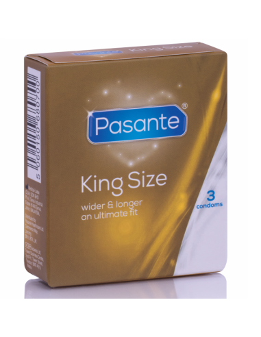PASANTE PRESERVATIVOS KING MS LARGOS Y ANCHOS 3 UNIDADES