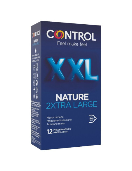 CONTROL NATURE 2XTRA LARGE PRESERVATIVOS XXL 12 UNDS CONTROL NATURE 2XTRA LARGE PRESERVATIVOS XXL 12 UNDS