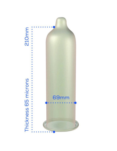 PASANTE PRESERVATIVO TAMANO SUPER KING BOLSA 144 UNIDADES