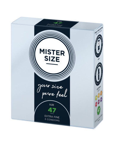 MISTER SIZE PRESERVATIVOS TALLA XS 47 MM 3 UNIDADES