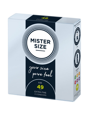 MISTER SIZE PRESERVATIVOS TALLA S 49 MM 3 UNIDADES
