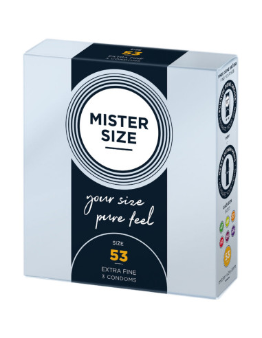 MISTER SIZE PRESERVATIVOS TALLA M 53 MM 3 UNIDADES