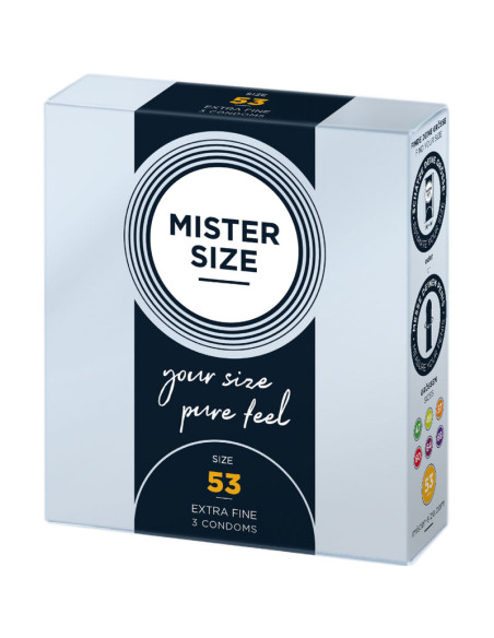 MISTER SIZE PRESERVATIVOS TALLA M 53 MM 3 UNIDADES MISTER SIZE PRESERVATIVOS TALLA M 53 MM 3 UNIDADES