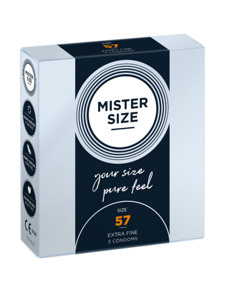 MISTER SIZE PRESERVATIVOS TALLA L 57 MM 3 UNIDADES MISTER SIZE PRESERVATIVOS TALLA L 57 MM 3 UNIDADES