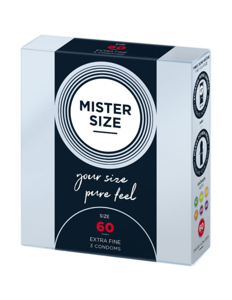 MISTER SIZE PRESERVATIVOS TALLA XL 60 MM 3 UNIDADES MISTER SIZE PRESERVATIVOS TALLA XL 60 MM 3 UNIDADES