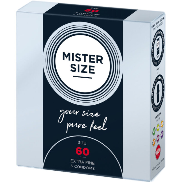 MISTER SIZE PRESERVATIVOS TALLA XL 60 MM 3 UNIDADES