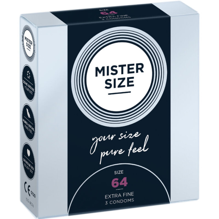 MISTER SIZE PRESERVATIVOS TALLA XXL 64 MM 3 UNIDADES