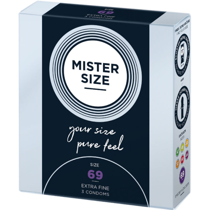 MISTER SIZE PRESERVATIVOS TALLA XXXL 69 MM 3 UNIDADES