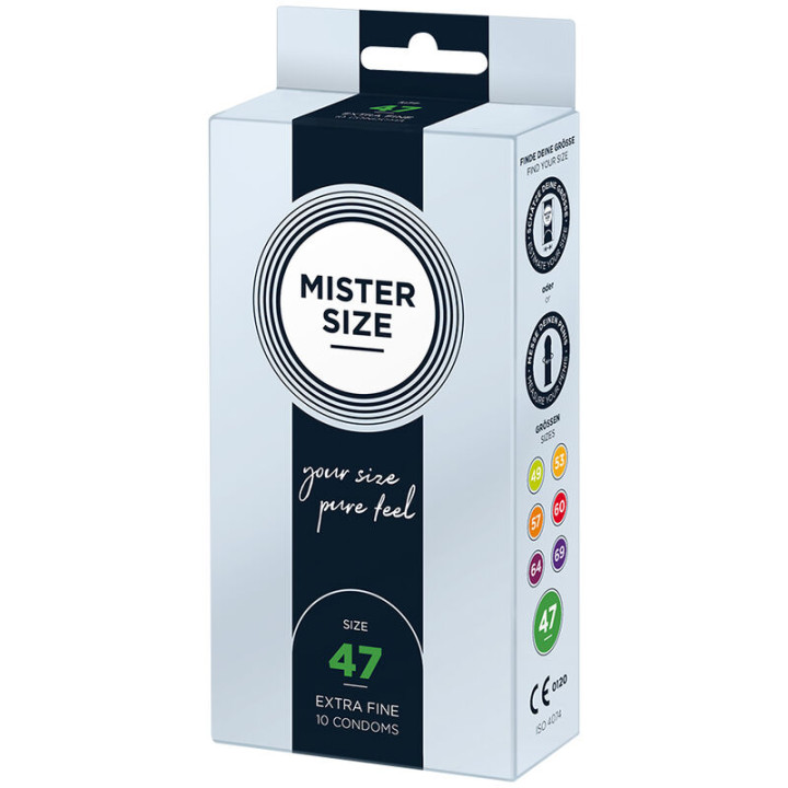 MISTER SIZE PRESERVATIVOS TALLA XS 47 MM 10 UNIDADES