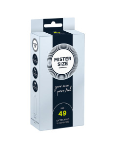 MISTER SIZE PRESERVATIVOS TALLA S 49 MM 10 UNIDADES