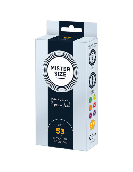 MISTER SIZE PRESERVATIVOS TALLA M 53 MM 10 UNIDADES MISTER SIZE PRESERVATIVOS TALLA M 53 MM 10 UNIDADES