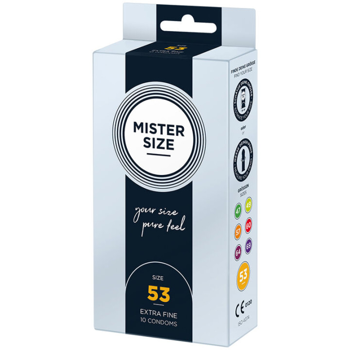 MISTER SIZE PRESERVATIVOS TALLA M 53 MM 10 UNIDADES