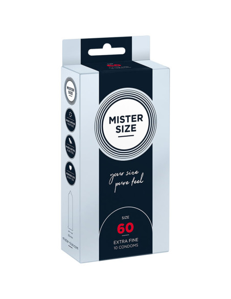MISTER SIZE PRESERVATIVOS TALLA XL 60 MM 10 UNIDADES MISTER SIZE PRESERVATIVOS TALLA XL 60 MM 10 UNIDADES