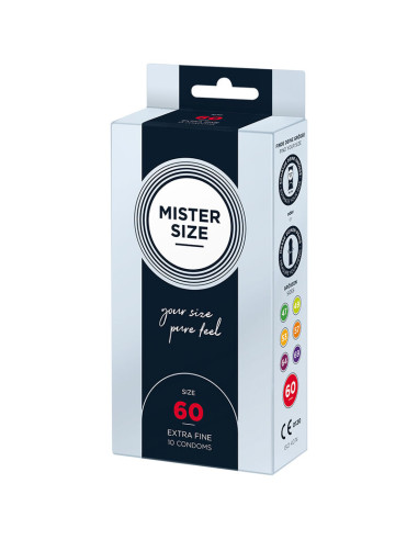 MISTER SIZE PRESERVATIVOS TALLA XL 60 MM 10 UNIDADES