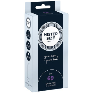 MISTER SIZE PRESERVATIVOS TALLA XXXL 69 MM 10 UNIDADES