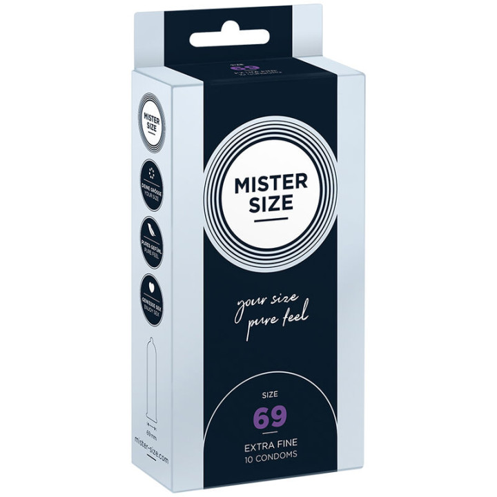 MISTER SIZE PRESERVATIVOS TALLA XXXL 69 MM 10 UNIDADES