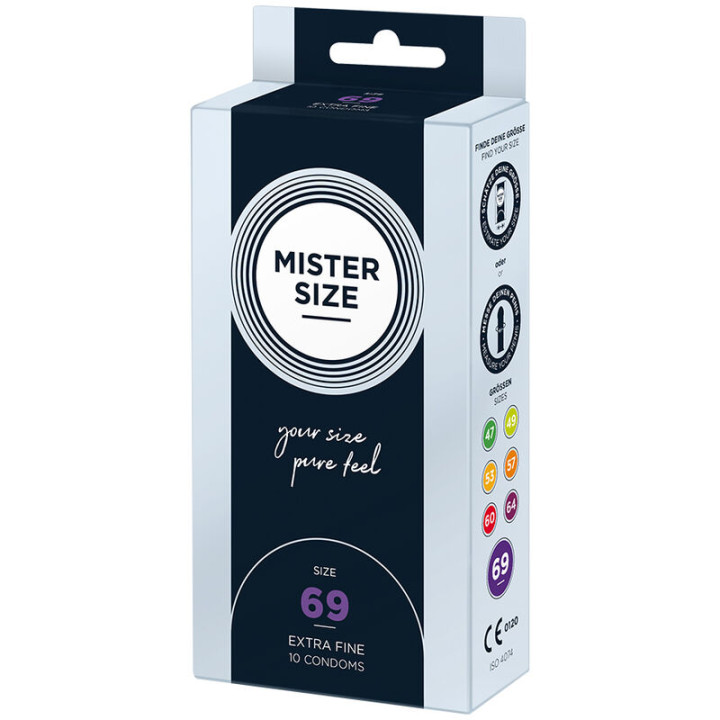 MISTER SIZE PRESERVATIVOS TALLA XXXL 69 MM 10 UNIDADES