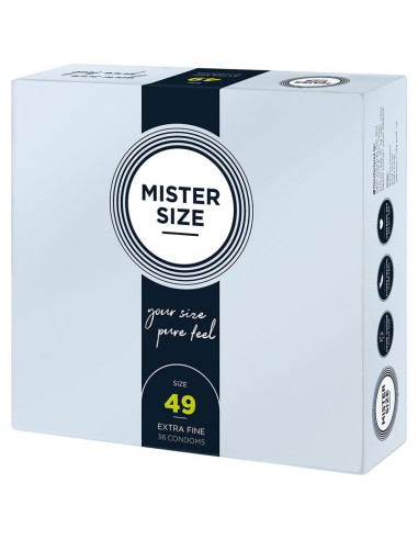 MISTER SIZE PRESERVATIVOS TALLA S 49 MM 36 UNIDADES
