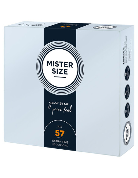 MISTER SIZE PRESERVATIVOS TALLA L 57 MM 36 UNIDADES MISTER SIZE PRESERVATIVOS TALLA L 57 MM 36 UNIDADES