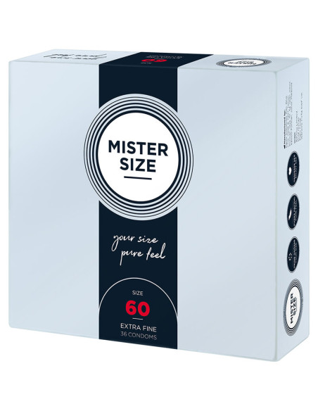 MISTER SIZE PRESERVATIVOS TALLA XL 60 MM 36 UNIDADES MISTER SIZE PRESERVATIVOS TALLA XL 60 MM 36 UNIDADES