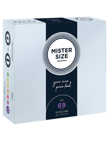 MISTER SIZE PRESERVATIVOS TALLA XXXL 69 MM 36 UNIDADES