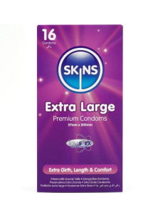 SKINS TAMANO XL PRESERVATIVOS PREMIUM PACK 16