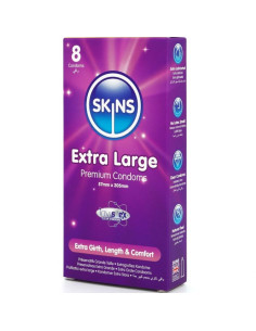 SKINS TAMANO XL PRESERVATIVOS PREMIUM PACK 8 2