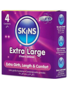 SKINS TAMANO XL PRESERVATIVOS PREMIUM PACK 4 2