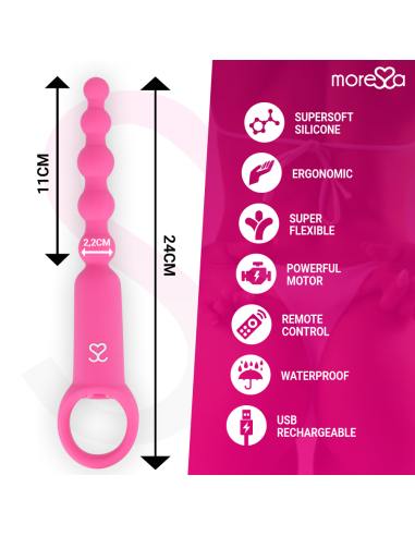 MORESSA RONIE POTENTE ROSARIO ANAL CONTROL REMOTO ROSA