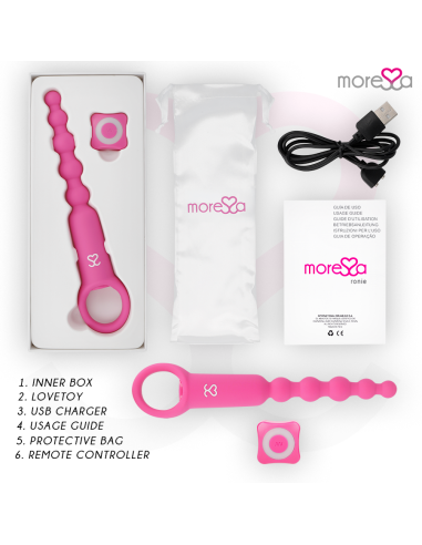 MORESSA RONIE POTENTE ROSARIO ANAL CONTROL REMOTO ROSA