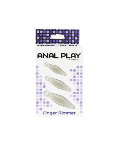 TOYJOY ANAL PLAY RIMMER DE DEDO 3 PIEZAS TRANSPARENTE