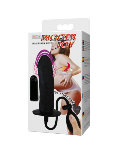 BAILE BIGGER JOY PENE HINCHABLE CON VIBRACION 16 CM