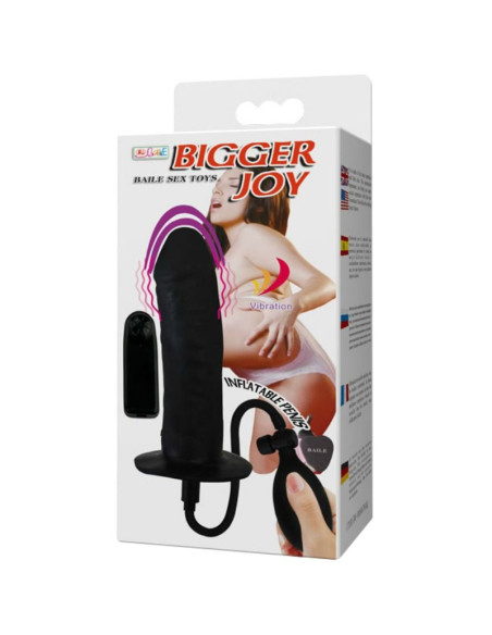BAILE BIGGER JOY PENE HINCHABLE CON VIBRACION 16 CM BAILE BIGGER JOY PENE HINCHABLE CON VIBRACION 16 CM