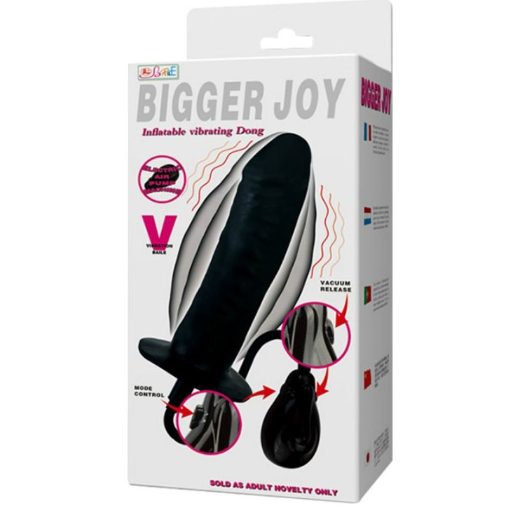 BAILE BIGGER JOY DILDO HINCHABLE CON VIBRACION 16 CM