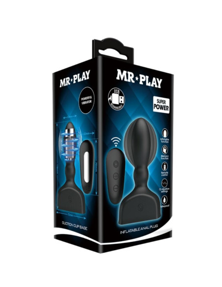 MR PLAY PLUG ANAL HINCHABLE NEGRO CONTROL REMOTO MR PLAY PLUG ANAL HINCHABLE NEGRO CONTROL REMOTO