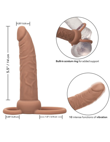 CALEXOTICS PERFORMANCE MAXX DOBLE PENETRADOR RECARGABLE PIEL MORENO