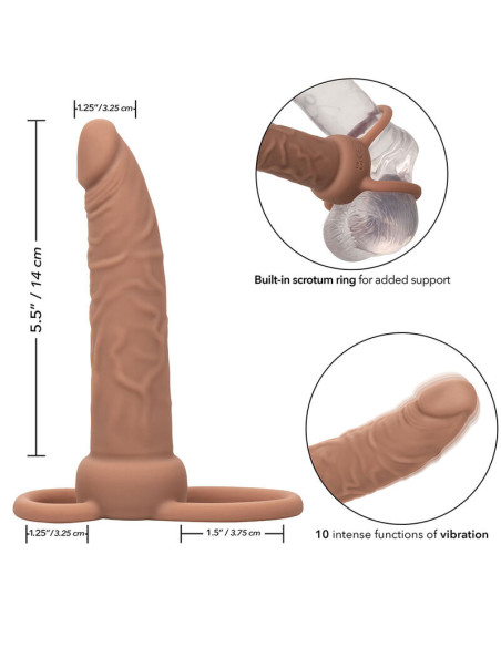 CALEXOTICS PERFORMANCE MAXX DOBLE PENETRADOR RECARGABLE PIEL MORENO CALEXOTICS PERFORMANCE MAXX DOBLE PENETRADOR RECARGABLE PIEL MORENO