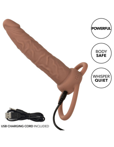 CALEXOTICS PERFORMANCE MAXX DOBLE PENETRADOR RECARGABLE PIEL MORENO