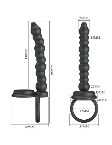 PRETTY LOVE DILLION ANILLO PENE PARA DONLE PENETACION NEGRO