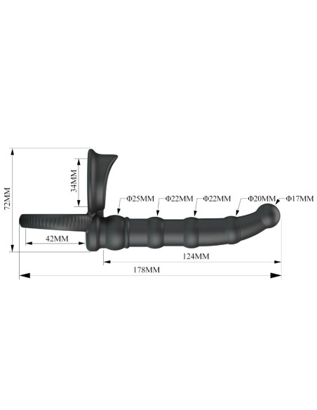 PRETTY LOVE TATUM ANILLO VIBRADOR PENE CON PLUG 10 VIBRACIONES NEGRO PRETTY LOVE TATUM ANILLO VIBRADOR PENE CON PLUG 10 VIBRACIONES NEGRO