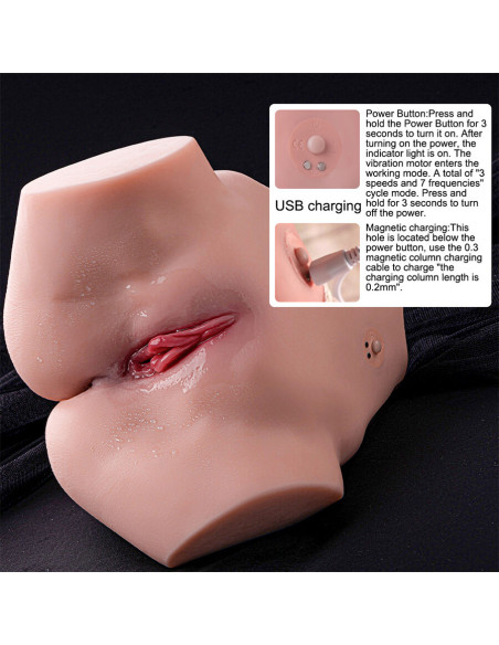 XISE TRACY VIBRATING MASTURBADOR VAGINA Y ANO REALISTICO MULTIPOSICION CON VIBRACION XISE TRACY VIBRATING MASTURBADOR VAGINA Y ANO REALISTICO MULTIPOSICION CON VIBRACION