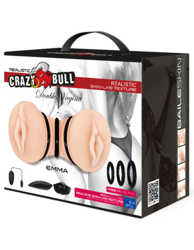 CRAZY BULL EMMA MASTURBADOR DOBLE VAGINA REALISTICO