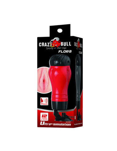 CRAZY BULL FLORA VAGINA CON BASE MASTURBADOR VOZ