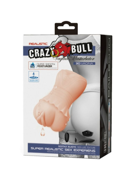 CRAZY BULL MASTURBADOR WATER SKIN VAGINA CON BALAS VIBRADORAS CRAZY BULL MASTURBADOR WATER SKIN VAGINA CON BALAS VIBRADORAS