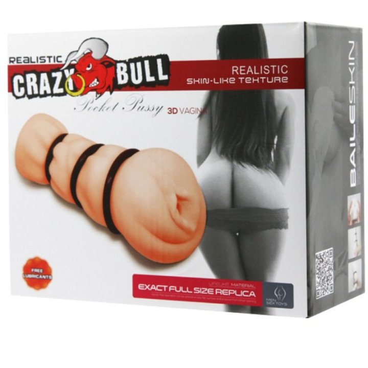 CRAZY BULL VAGINA MASTURBADOR CON ANILLOS